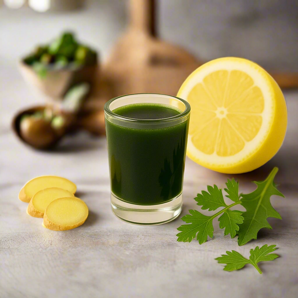 Set of 6 Deep Green Detox — Wellness Shot (2 oz)