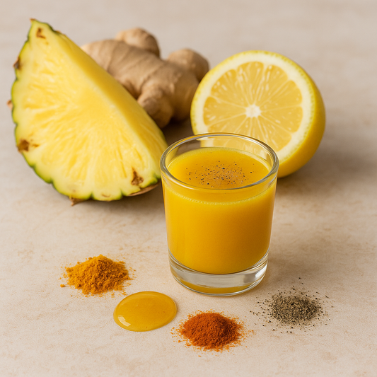 Set of 6 Pineapple Ginger Wellness Shot 2oz